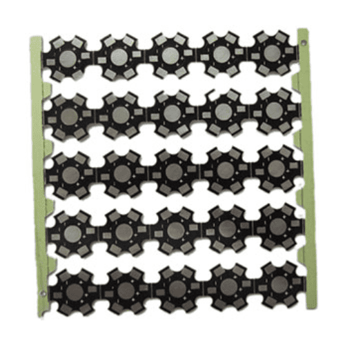 copper core LED board thermal pad detail and direct heat transfer area