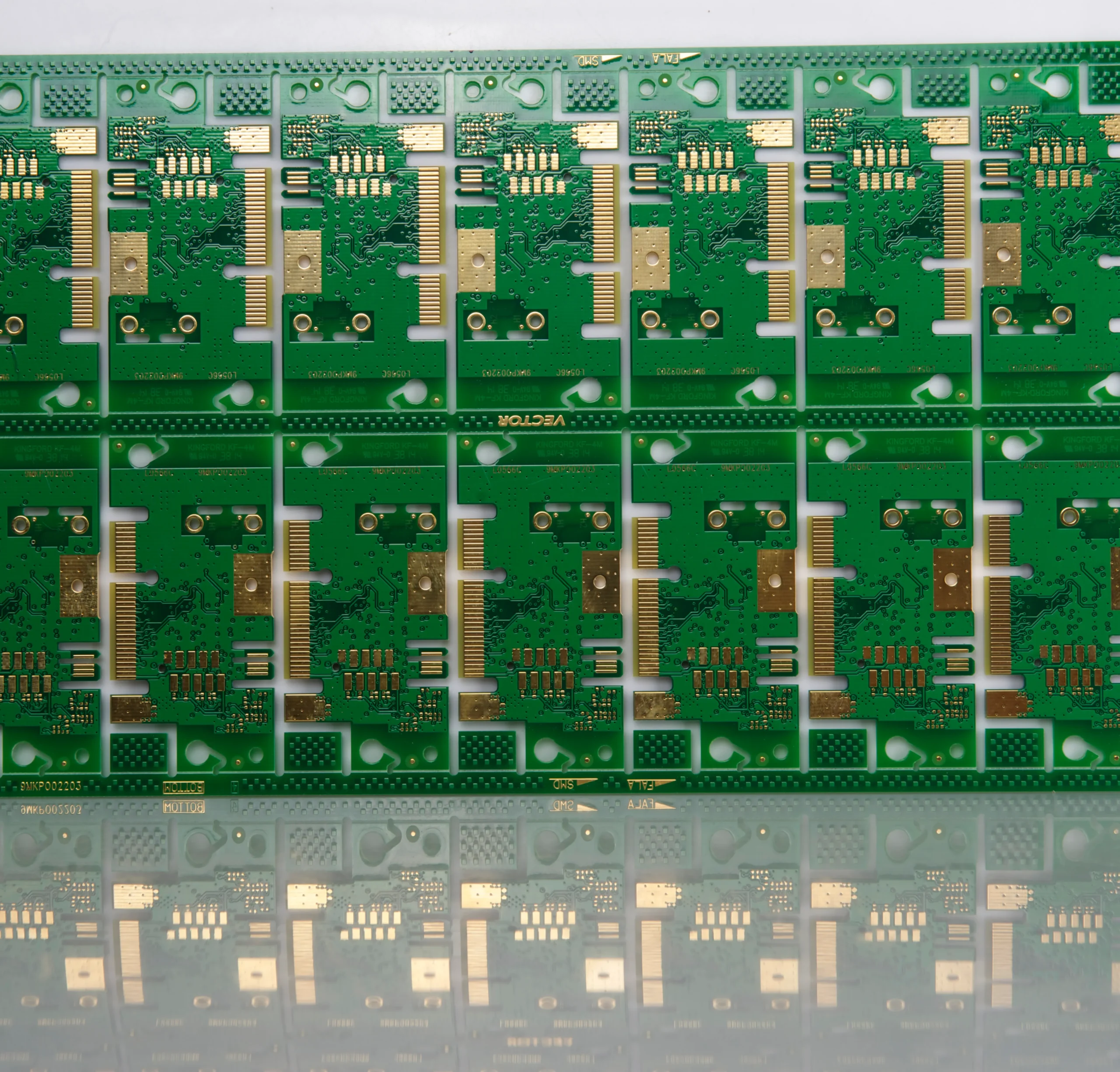 gold plated edge connector PCB for plug in electronic modules