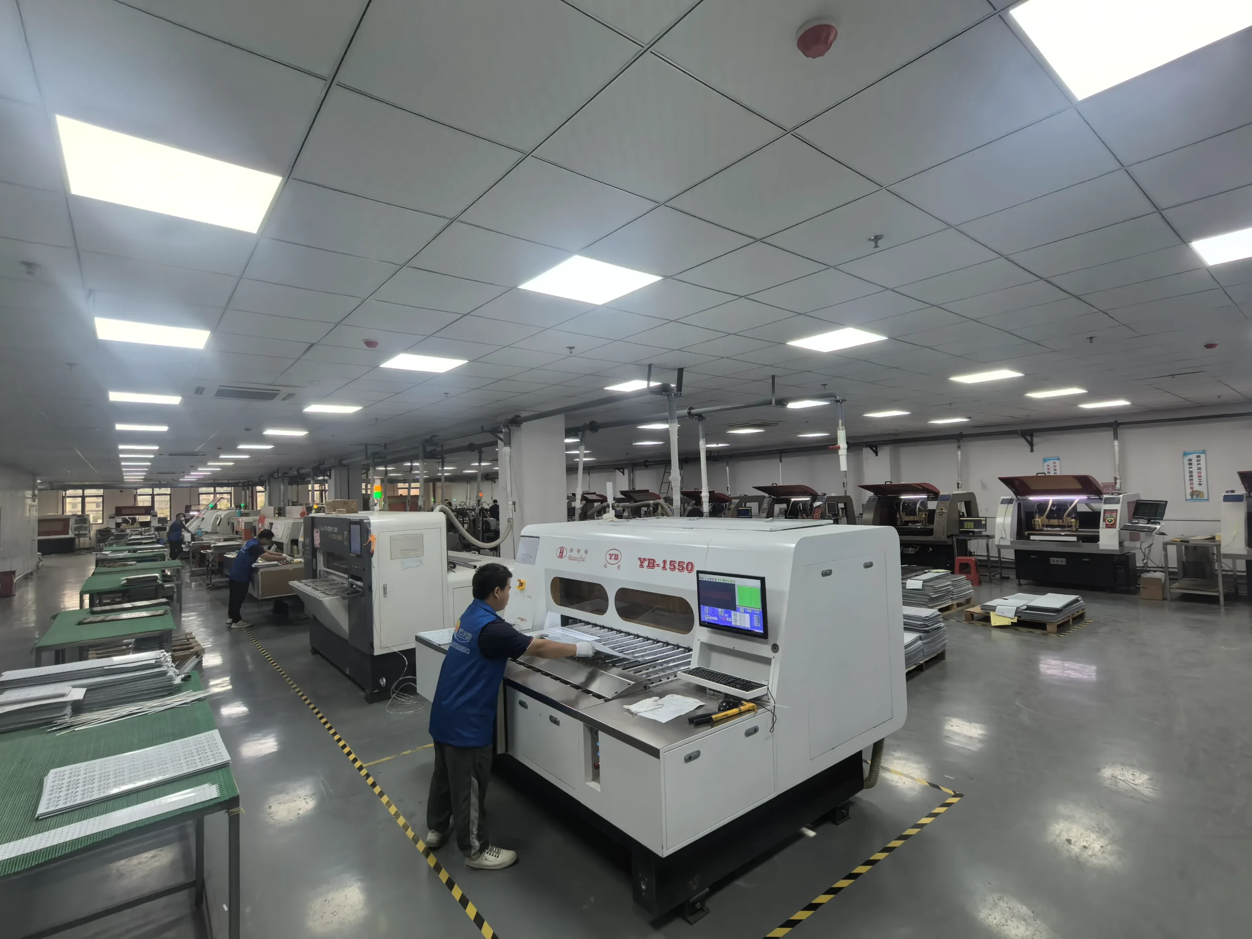 YC PCB factory workshop and production area