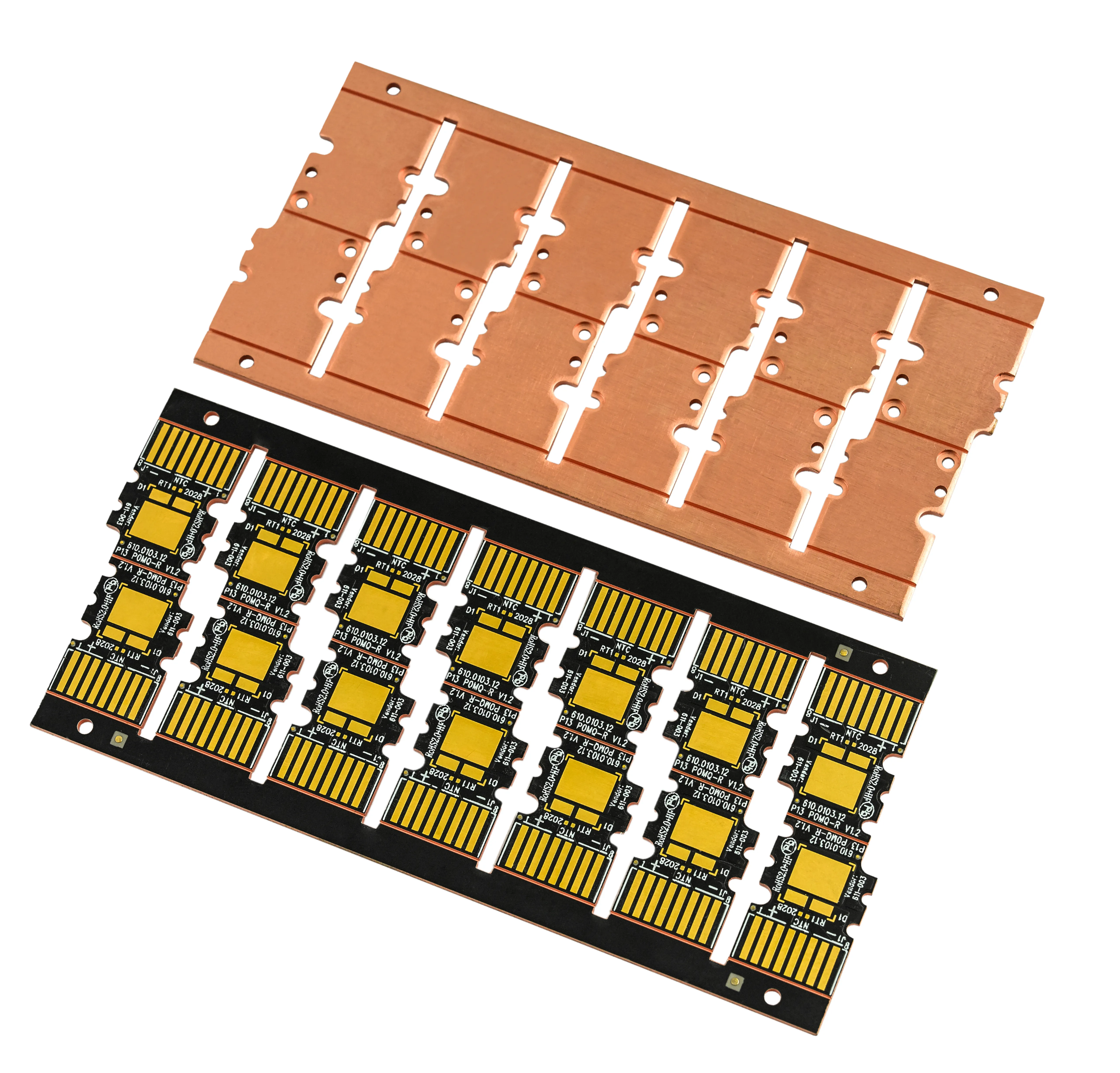 Thermally and electrically isolated copper substrate board product structure