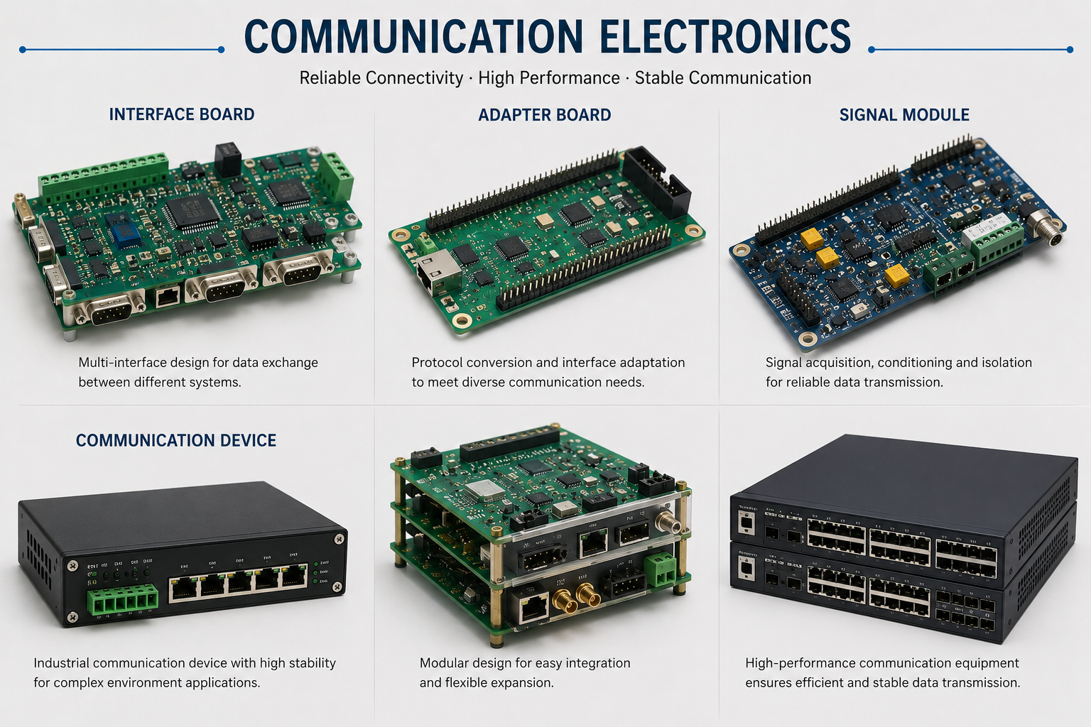 20 layer FR4 HDI PCB for telecom and networking equipment