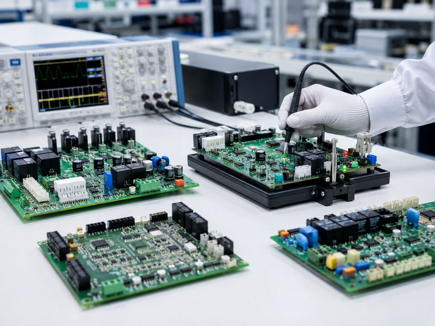 Finished PCBA used for DFM and BOM review before SMT production