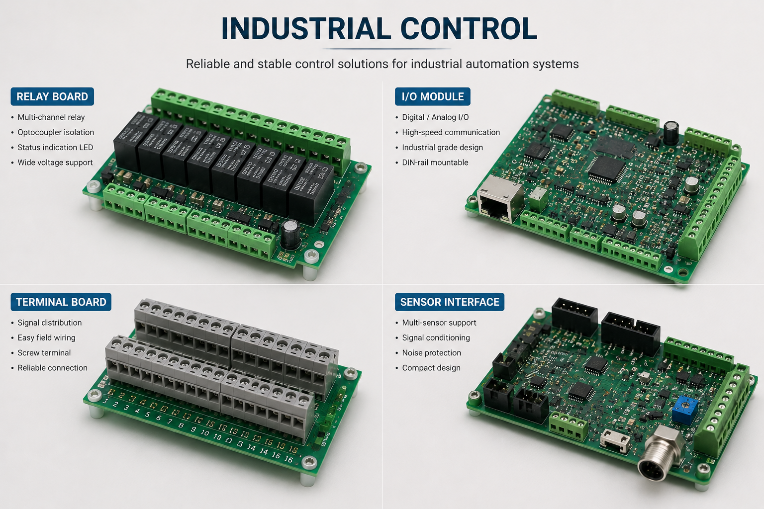 advanced HDI board for industrial control and embedded electronics