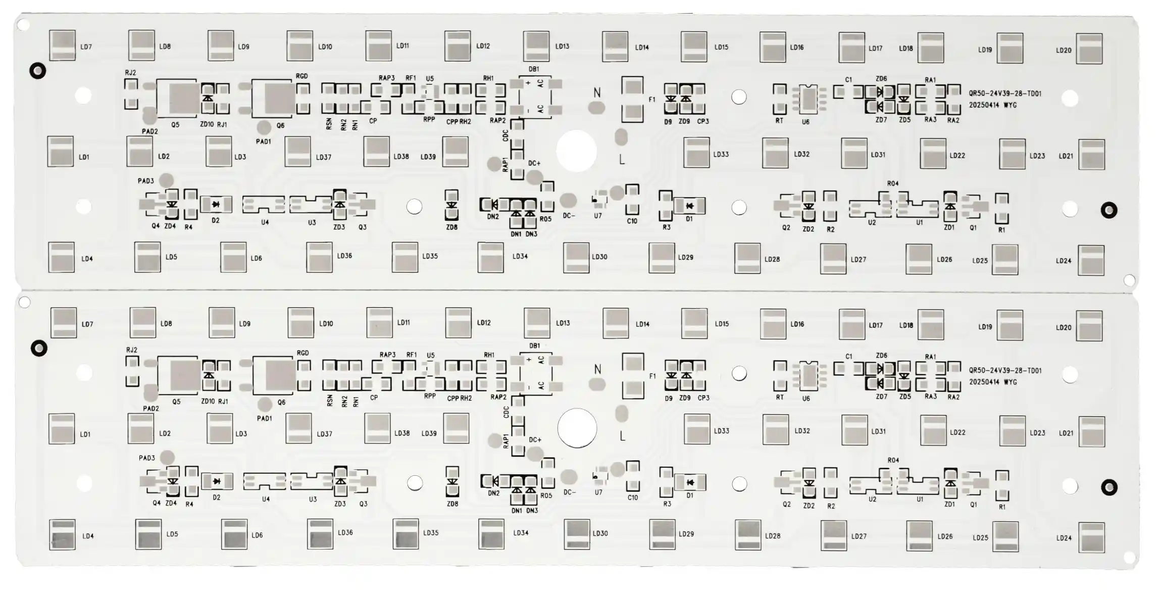 Automotive LED pad detail reference image