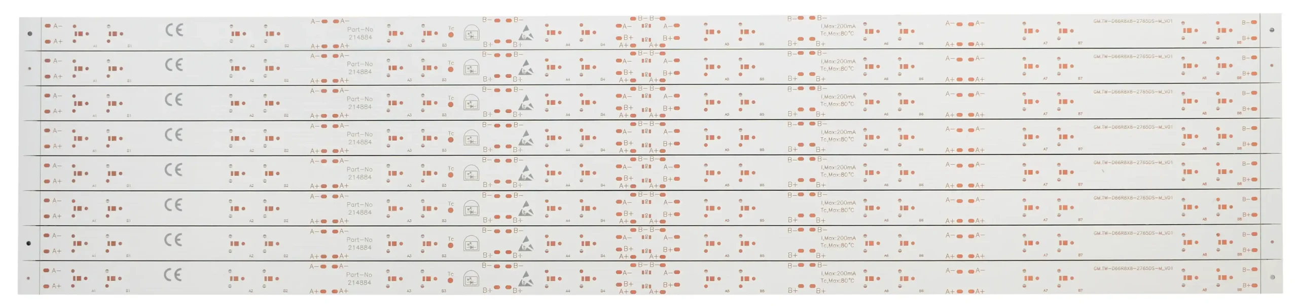 White solder mask double sided LED FR4 PCB product photo