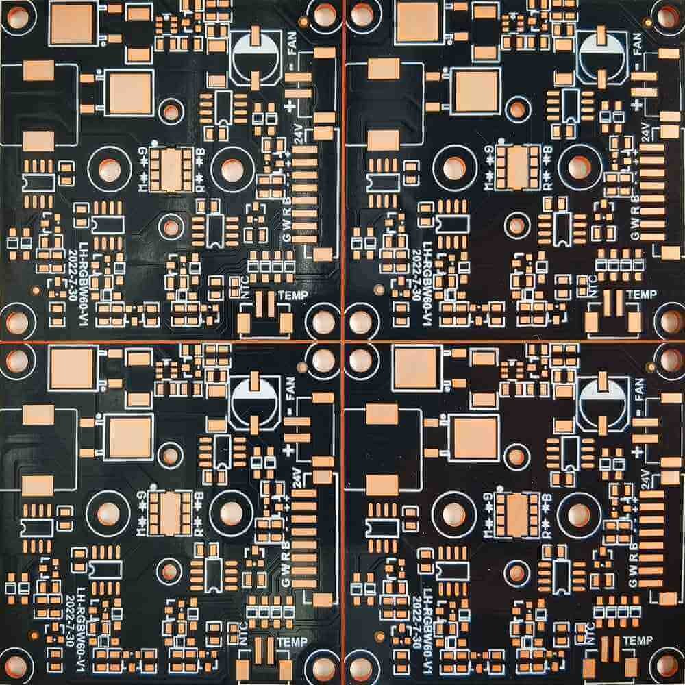 Thermoelectric separation copper PCB reference image