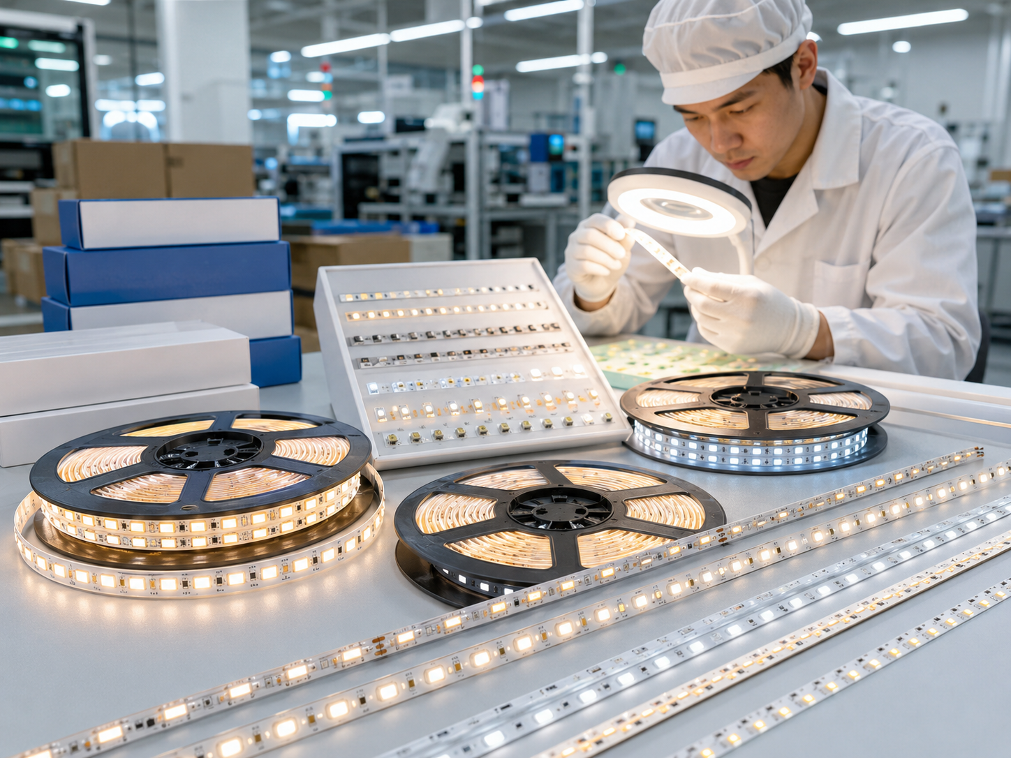 AOI inspection for SMT PCBA component placement and visible solder joint quality