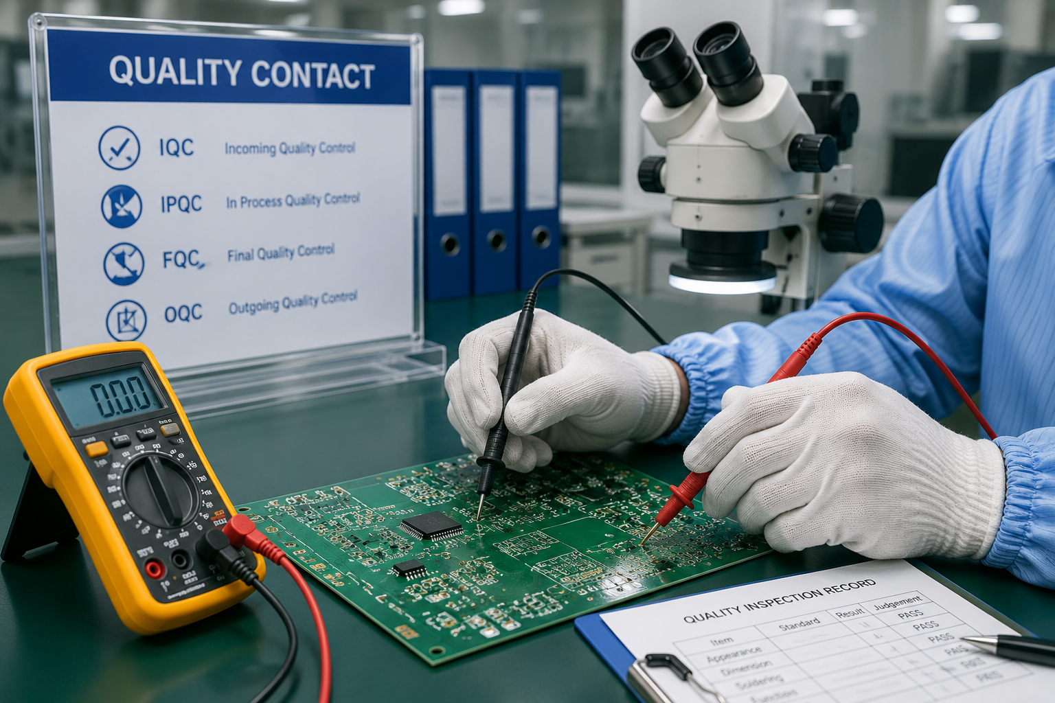 SMT PCBA final inspection record and protective packaging before shipment